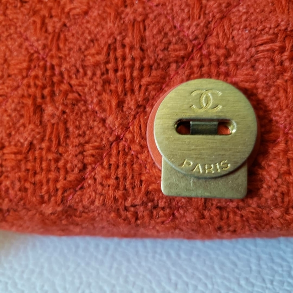 Chanel single flap red tweed 2020 bag - Picture 5 of 7